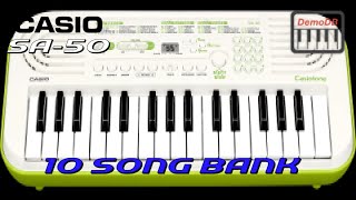 Casio SA50 2022  10 Song Bank [upl. by Oinegue]