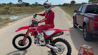 2021 CRF450RWE WORKS EDITION REVIEW [upl. by Jacklin]