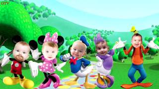 Little Babies Mickey Mouse Clubhouse and Minnie Funny Finger Family Songs Nursery Rhymes Lyrics [upl. by Natye]