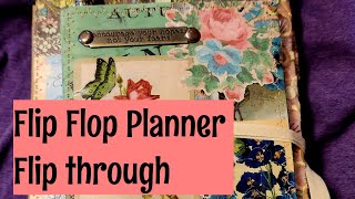 Flip Flop Planner Journal flip through planner journal collage [upl. by Yderf]