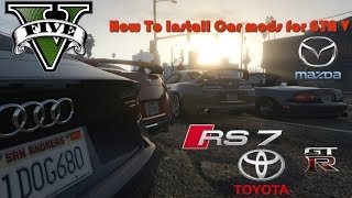 How to install Gta V car mods with dlcrpf OpenIV [upl. by Saihttam]