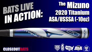 Closeoutbatscom Mizuno F20 Titanium Fastpitch Bat 10oz 2020 [upl. by Chickie]