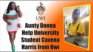 Aunty Donna Help University Student Cavena Harris from Uwi [upl. by Nnylear]