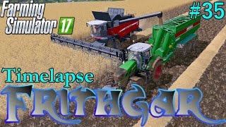 Farming Simulator 2017 Timelapse 35 Massey Ferguson Combine [upl. by Cutlerr723]