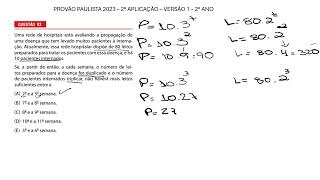 Questão 3  Provão Paulista 2023  2° Ano  2° Aplicação  Versão 1 [upl. by Millwater900]