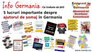 5 lucruri importante despre ajutorul de somaj in Germania [upl. by Handy454]