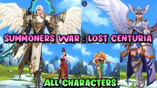 Summoners War  Lost Centuria ALL Characters Preview [upl. by Prunella]