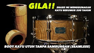 CANOPUS ZELKOVA SNARE 14x65 made in JAPAN  Sound Demo NO CLOSE MICS [upl. by Yremogtnom]