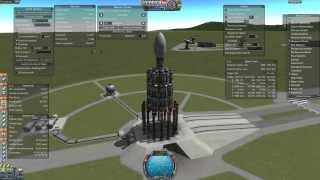 KSP 021 Launch to rendezvouz with Mechjeb 2  Docking a module to my space station [upl. by Ahsilaf]