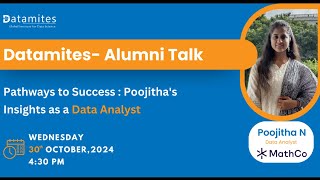 Pathways to Success  Poojithas Insights as a Data Analyst [upl. by Granoff]