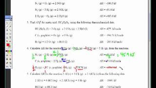 Hesss Law Sample Problem [upl. by Nale]