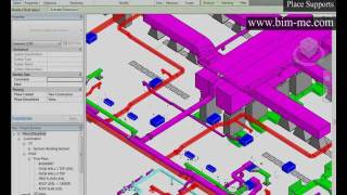 Revit PLACE SUPPORTS From BIMME [upl. by Pirzada597]