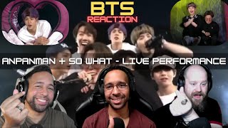 KPop Noobs React  BTS  Anpanman  So What  Live Performance  StayingOffTopic btslive [upl. by Evets]