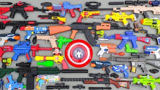 Tembak Plastik Nerfgun Seperti  Watergun Soft Bullet Sniper Ak47 M16 Machine Gun Nerf 236 [upl. by Eiramacissej]