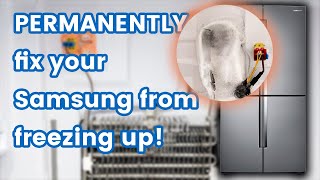 Permanently stop your Samsung French door refrigerator from freezing and icing up  Super Cheap Fix [upl. by Sirdi599]