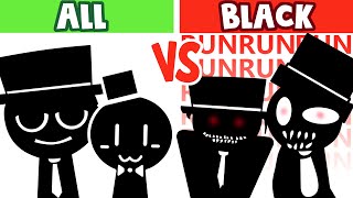 All Sounds Incredibox Sprunki Black  Normal VS Horror Versions [upl. by Vanzant192]