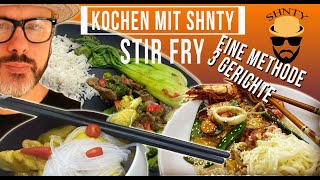 Stir Fry Wok Rezepte Resteverwertung 20 [upl. by Drahsar425]