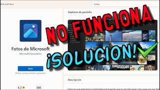 Fotos de Microsoft no funciona SOLUCION tutoriales microsoft aplicaciones programas soluciones [upl. by Nilok]
