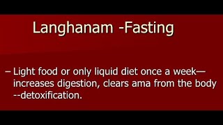 Langhanam Fasting [upl. by Aynotel]