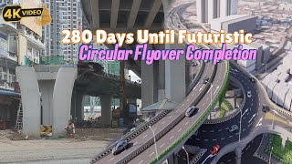 280 Days Until Futuristic Circular Flyover Completion  Morodok Techo Project [upl. by Kaufman526]