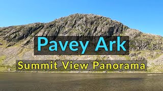 Pavey Ark  Labelled Summit View Panorama  Lake District Wainwright Fells [upl. by Arita]