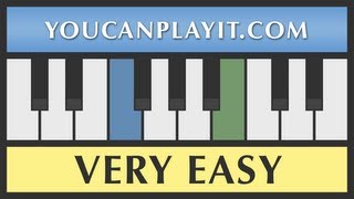 Auld Lang Syne  Very Easy Piano Tutorial  How to Play [upl. by Dredi745]