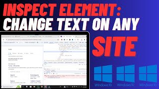 How To Change Text On Any Website Inspect Element  Easy Guide [upl. by Mccollum]