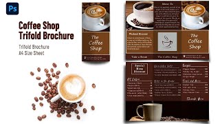 How To Make a Trifold Brochure in Photoshop  Trifold Brochure Tutorial [upl. by Nortad]