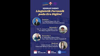 SEMINAR DARING LINGUISTIK FORENSIK [upl. by Almallah]