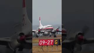 Convair CV580 air tanker last flight [upl. by Zilada429]