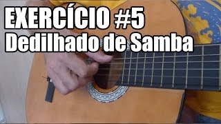 Batida de Samba no Violão dedilhado Vídeo Aula 5 [upl. by Moht]