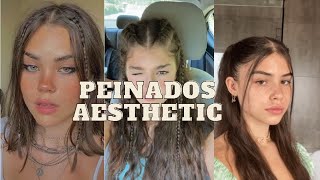 ✨Peinados aesthetic✨Tiktok compilation [upl. by Sidalg]