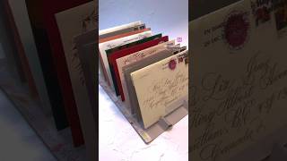 Envelope Addressing DIY Drying Rack calligraphy handwriting envelope envelopes diyideas [upl. by Aiza]