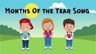 📅 Months of the Year Song 🎶  Learn January to December for Kids 🌈 [upl. by Etteb102]