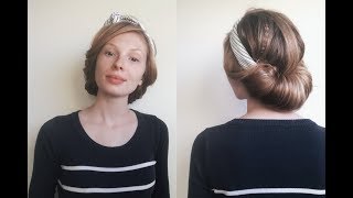 Vintage Inspired Updo  Heatless  Hair by Hannah [upl. by Ysiad]