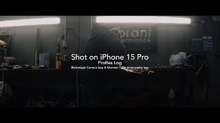 iPhone 15Pro Prores Log amp Moment 133X Anamorphic Lens [upl. by Gherardi]