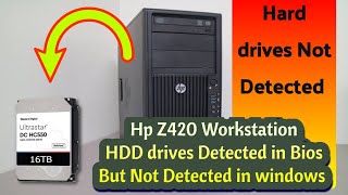 Solved Hp z420 Workstation SAS Controller  HDDs Not Detected Solution [upl. by Wearing]