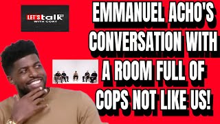 EMMANUEL ACHO’S CONVERSATION WITH A ROOM FULL OF COPS👮‍♂️🤫emmanuelacho police cops [upl. by Valdemar]