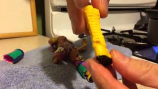 FIXING BACKWARDS FOOT on Mattel Elite series 26 Ultimate Warrior Customization how to tutorial [upl. by Chouest]