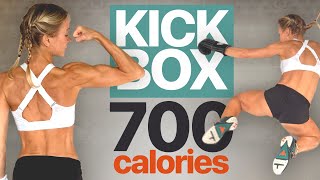 45 MIN CARDIO KICKBOXING Workout  Intense Full Body FAT LOSS HIIT [upl. by Pence]