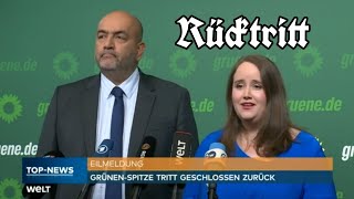 Eilmeldung Rücktritt für Ricarda Lang und Omid Nouripour  Die Grünen Clip [upl. by Pruter]