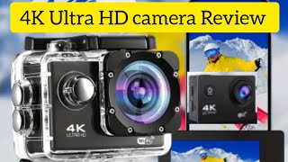 4K Ultra HD Action WiFi Camera with waterproof case plus 32 GB microSD card  Full REVIEW [upl. by Ttreve]