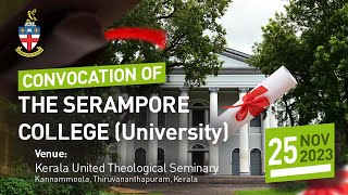 CONVOCATION OF THE SERAMPORE COLLEGE 2023 [upl. by Ylrevaw582]