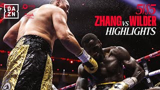 BRUTAL KO  Zhilei Zhang vs Deontay Wilder Highlights Queensberry vs Matchroom  Riyadh Season [upl. by Nyar]