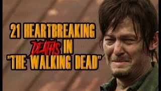 21 Heartbreaking Deaths In quotThe Walking Deadquot [upl. by Mirielle115]