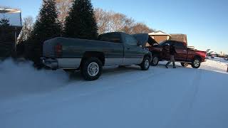 1999 Ram 2500 Cummins 24V 0F Cold Start [upl. by Odlanra]