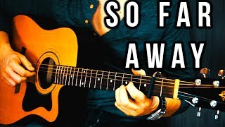 So Far Away Guitar Tutorial  Martin Garrix amp David Guetta Easy Chords and Lead Guitar Lesson [upl. by Yauqram]