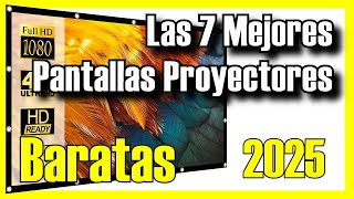 🔥 Las 7 MEJORES Pantallas para Proyectores BUENAS y BARATAS de Amazon 2025✅CalidadPrecio [upl. by Nylitak]