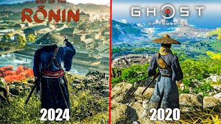 RISE OF THE RONIN VS GHOST OF TSUSHIMA EARLY Graphics Physics amp Detail Comparison 4k [upl. by Nightingale148]