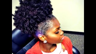 QUICK N EASY HIGHMEGA PUFF MY quotNO BOBBY PINquot METHOD  BEAUTYWITHBJ [upl. by Emelina599]